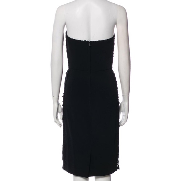Dolce & Gabbana Shift Dress Zip Closure Back Black Lace Strapless Dress Bustier - Picture 3 of 3